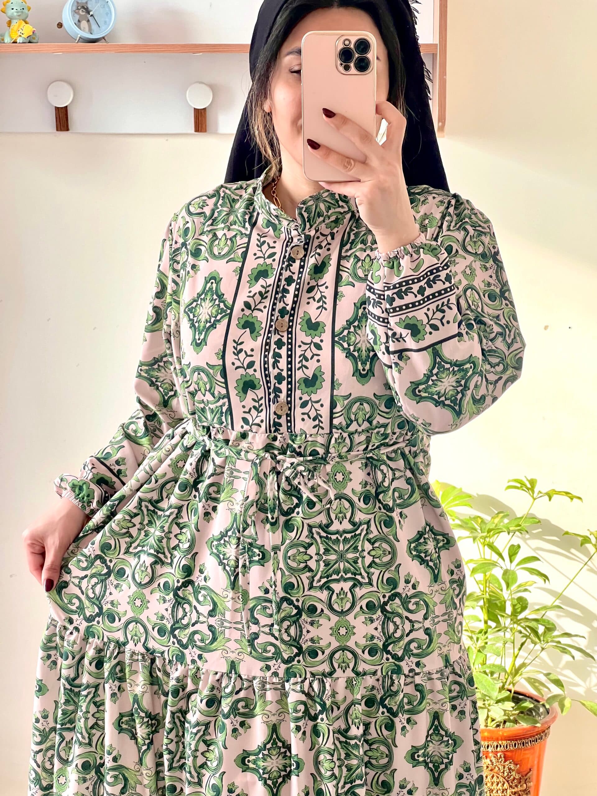 پیراهن طرحدار ماهنور