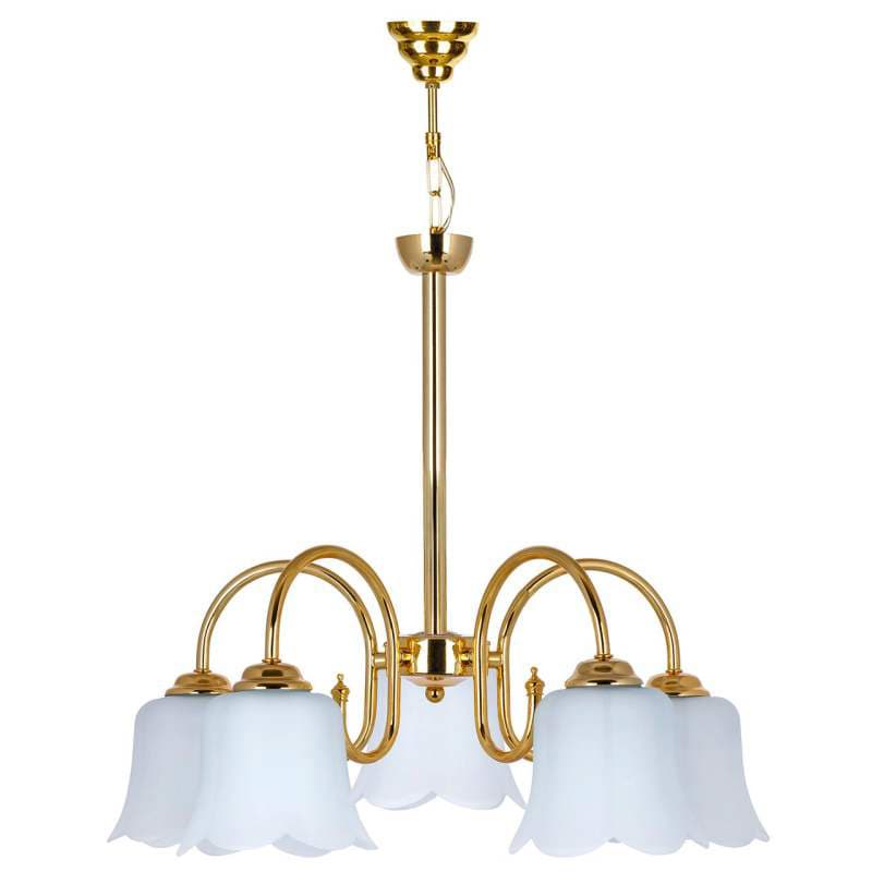 لوستر 5 شعله چشمه نور کد 809/5G طلایی