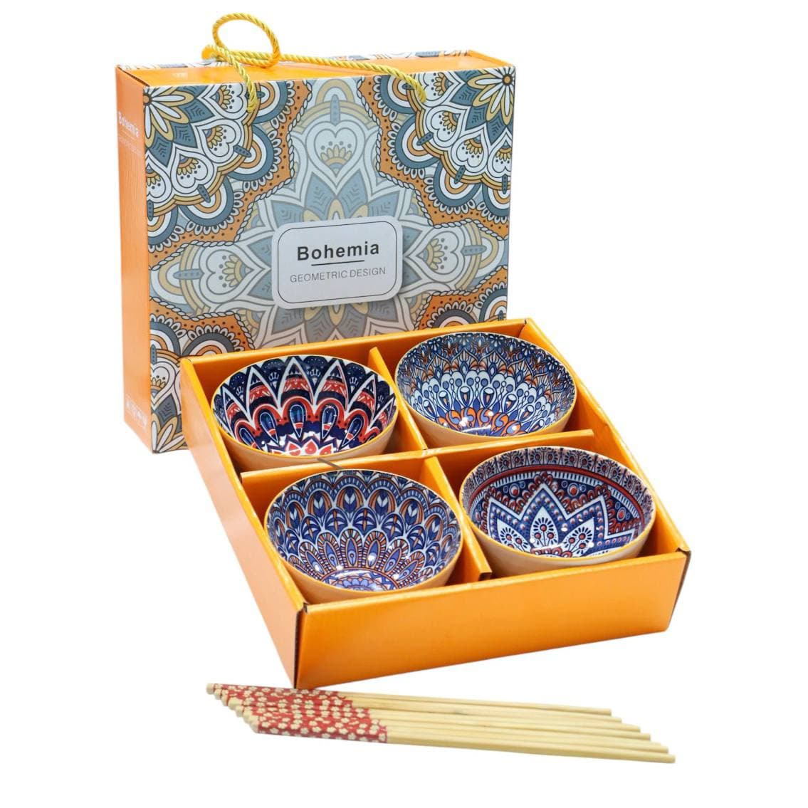 پک کادویی 4 عددی کاسه و چاپستیک