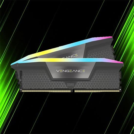 رم کورسیر VENGEANCE RGB 32GB 16GBx2 5200MHz CL40 WH