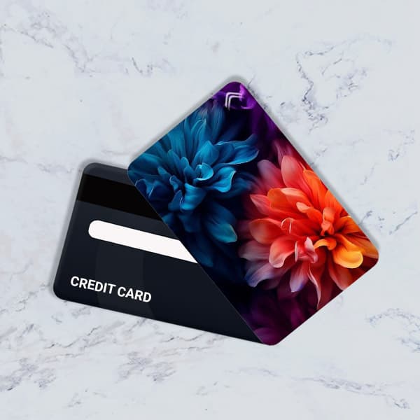 استیکر کارت بانکی مدل گلدار دخترانه کد CAC450-K