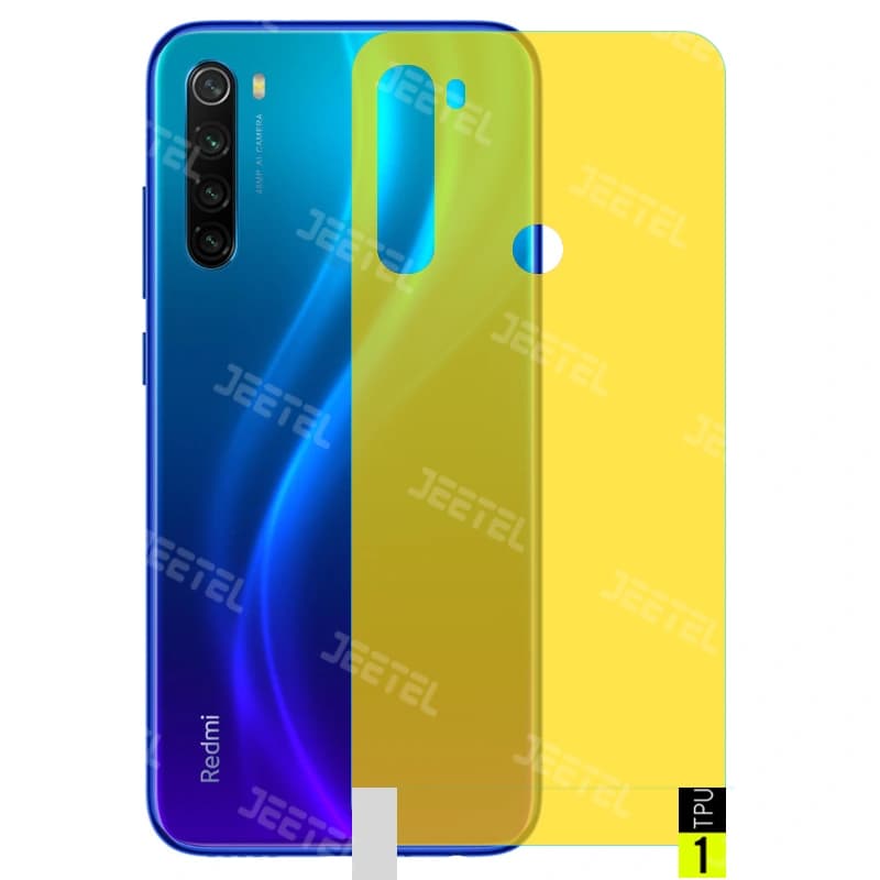 برچسب نانو پشت گوشی Xiaomi Redmi Note 8T مدل فول کاور شفاف آنتی شوک