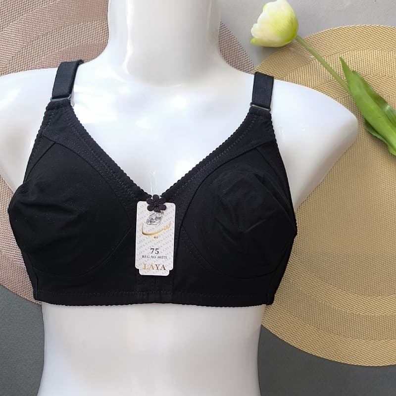 سوتین نخی بدون فنرلعیا سایز ۷۰ تا ۸۵ جنس نخ پنبه